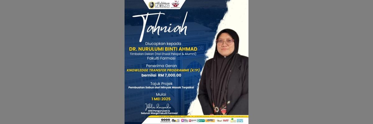 TAHNIAH DR. NURULUMI AHMAD -PENERIMA GERAN